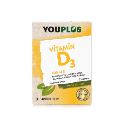 Youplus Vitamin D3 400 IU 20 ml Oral Damla