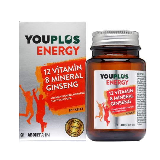 Youplus Energy 12 Vitamin 8 Mineral Ginseng 30 Tablet