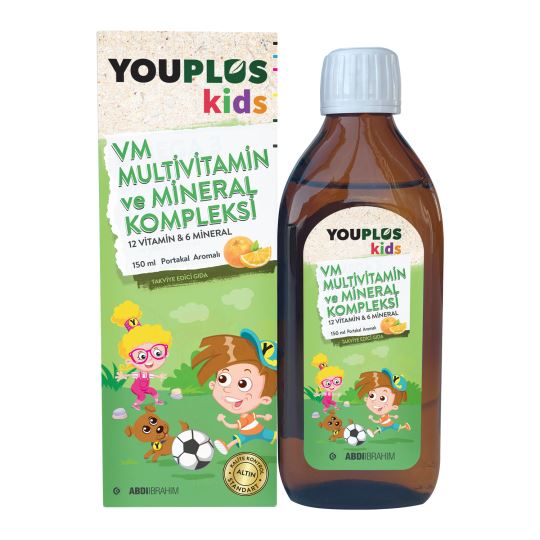 Youplus Kids Multi Vitamin ve Mineral  Kompleksi 150 ml Şurup