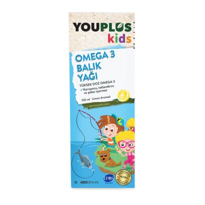 Youplus Kids Omega 3 150 ml Balık Yağı