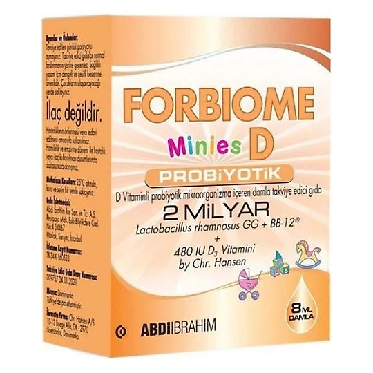 Forbiome Minies D Probiyotik Damla 8 ml