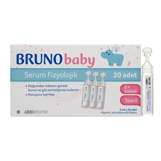 Bruno Baby Serum Fizyolojik 5 ml x 20 Flakon