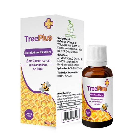 Treeplus Beta Glukan Arı Sütü 150 Ml Şurup