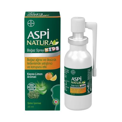 Aspinatura Kids Kayısı & Limon Boğaz Spreyi 20 ml