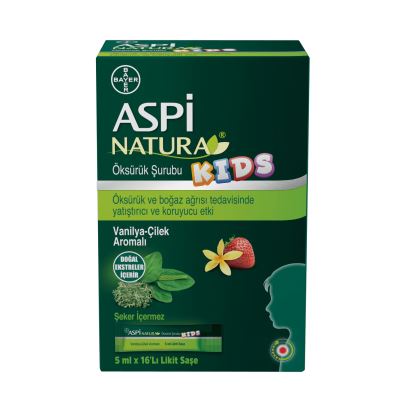 Aspinatura Kids Öksürük Şurubu 5 ml X 16 Saşe