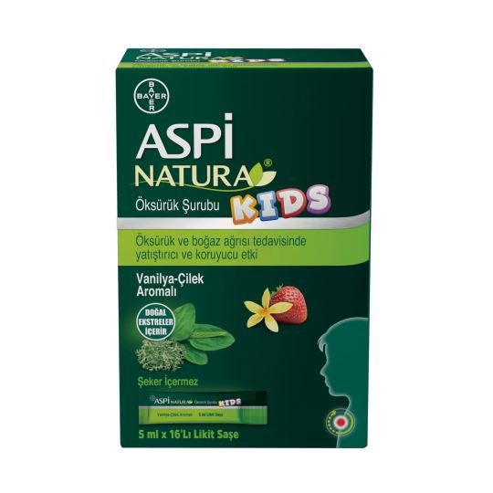 Aspinatura Kids Öksürük Şurubu 5 ml X 16 Saşe