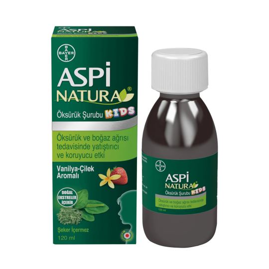 Aspinatura Kids Öksürük Şurubu Vanilya & Çilek 120 ml