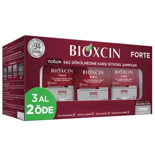 Bioxcin Forte Yoğun Saç Dökülmesine Karşı Bitkisel Şampuan 300 ml - 3 Al 2 Öde