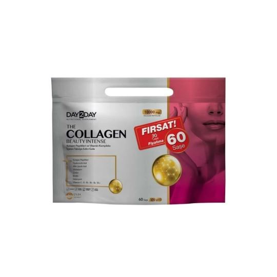 Day2day The Collagen Beauty Intense 60 Saşe X 12 g | Çilek Aromalı