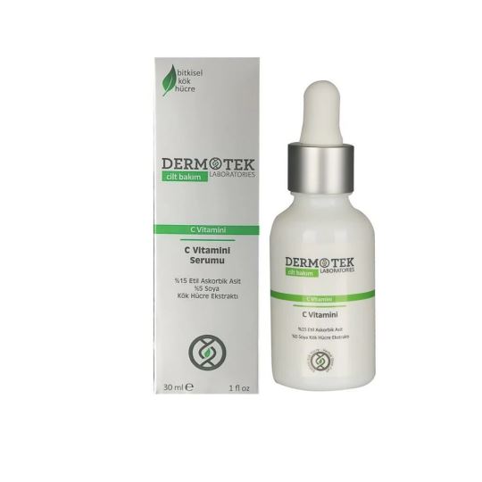 Dermotek %15 C Vitamini Aydınlatıcı Ve Renk Tonu Eşitleyici Serum 30 Ml Yeni Ürün