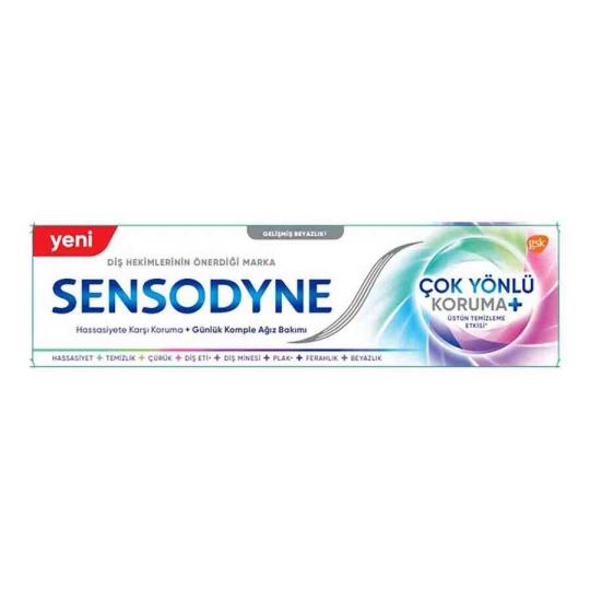 Sensodyne Çok Yönlü Koruma Gelişmiş Beyazlık Diş Macunu 75 ml