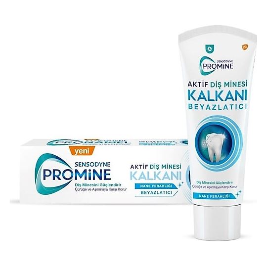 Sensodyne Promine Diş Macunu Aktif Diş Minesi Kalkanı Nane Ferahlığı Beyazlatıcı Diş Macunu 75 ml