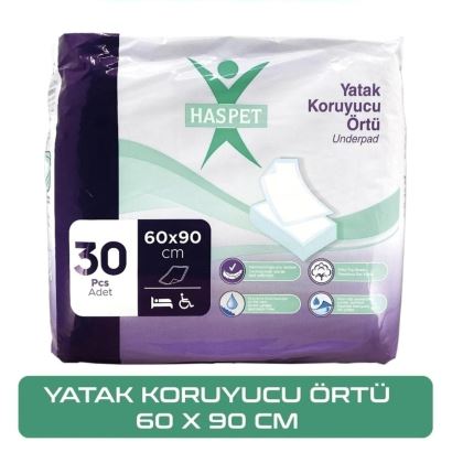 Yatak Koruyucu Örtü 60x90 cm 30'lu