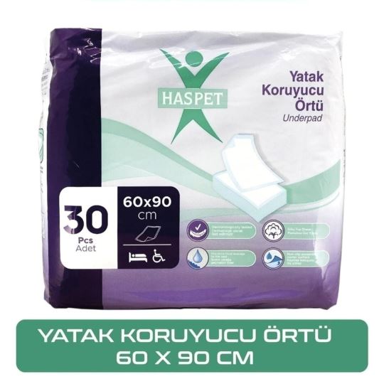 Yatak Koruyucu Örtü 60x90 cm 30'lu