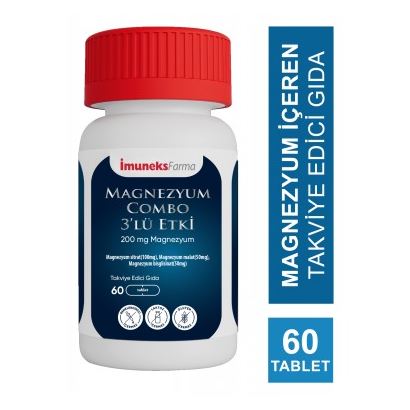 İmuneks Magnezyum Combo 3'lü Etki 60 Tablet