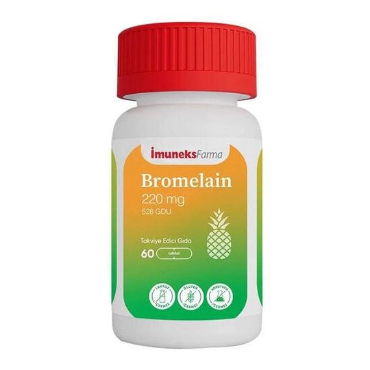 BROMELAIN TABLET TAKVIYE EDICI GIDA 220 mg 60 tablet