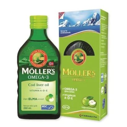 Möllers Omega3 Şurup 250Ml Elma Aromalı