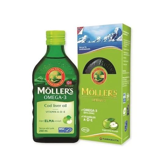 Möllers Omega3 Şurup 250Ml Elma Aromalı