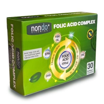 Nondo Folic Asit Complex 30 Kapsül