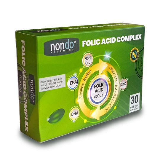 Nondo Folic Asit Complex 30 Kapsül