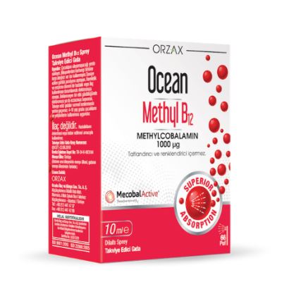 Ocean Methyl B12 1000 Mcg Methylcobalamin 10 ml Sprey