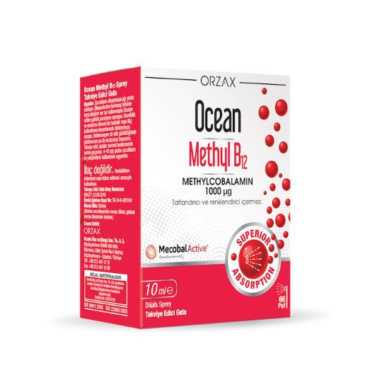 Ocean Methyl B12 1000 Mcg Methylcobalamin 10 ml Sprey