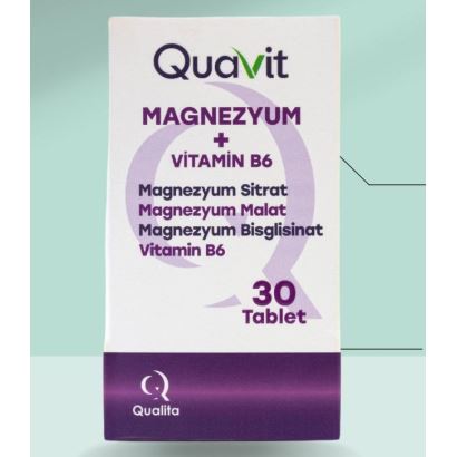 Quavit Magnezyum B6 30 Tablet