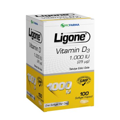 Ligone Vitamin D3 1.000 IU 100 Softgel