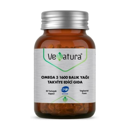 Venatura Omega 3 1600 Balık Yağı Takviye Edici Gıda