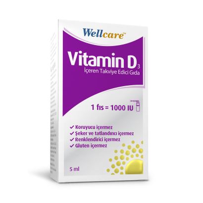 Wellcare Vitamin D3 1000 IU Sprey 5 ml