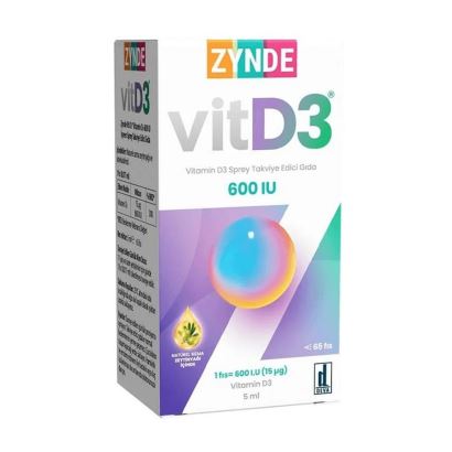 Zynde Vitamin D3 600 IU Sprey 5 ml